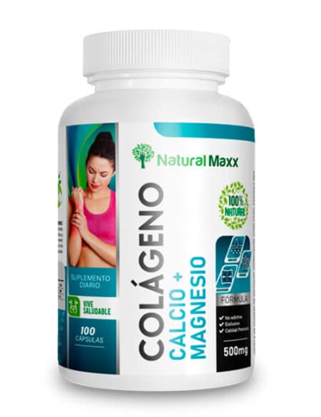 Naturalmaxx®Colageno hidrolizado calcio + magnesio 100 capsulas