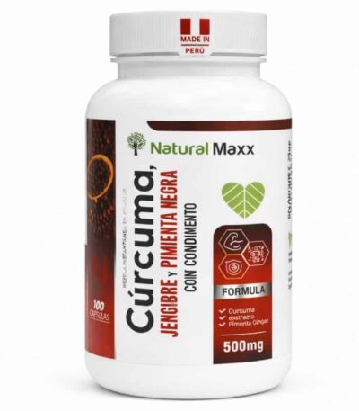 Naturalmaxx®Curcuma + piemienta negra + jenjibre 100 capsulas