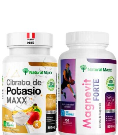 Pack Duo Citrato de potasio + Citrato de magnesio 100 capsulas Naturalmaxx®