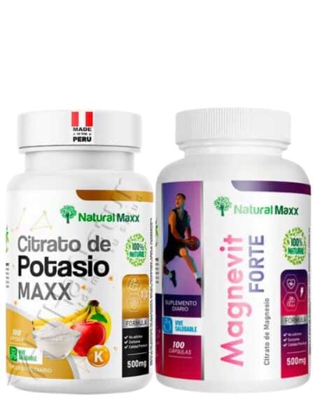 Pack Duo Citrato de potasio + Citrato de magnesio 100 capsulas Naturalmaxx®
