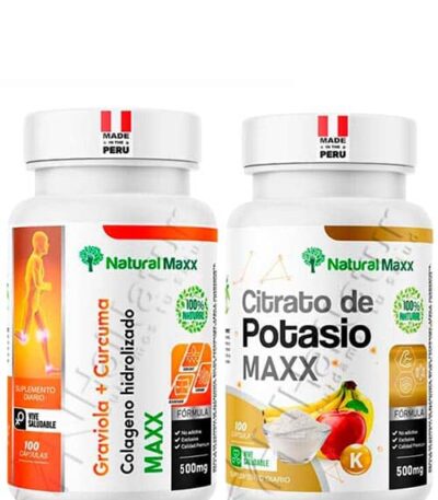 Pack Duo Graviola + curcuma y colageno + Citrato de magnesio 100 capsulas