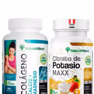 Pack Duo Colageno Calcio magnesio + Citrato de Potasio 100 capsulas Naturalmaxx®