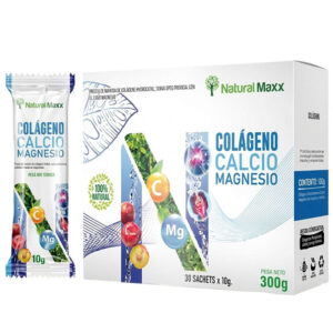 Naturalmaxx®Colageno hidrolizado calcio + magnesio caja 30 sobres