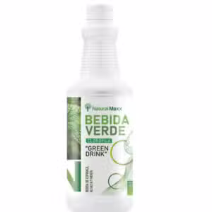 bebida verde clorofila