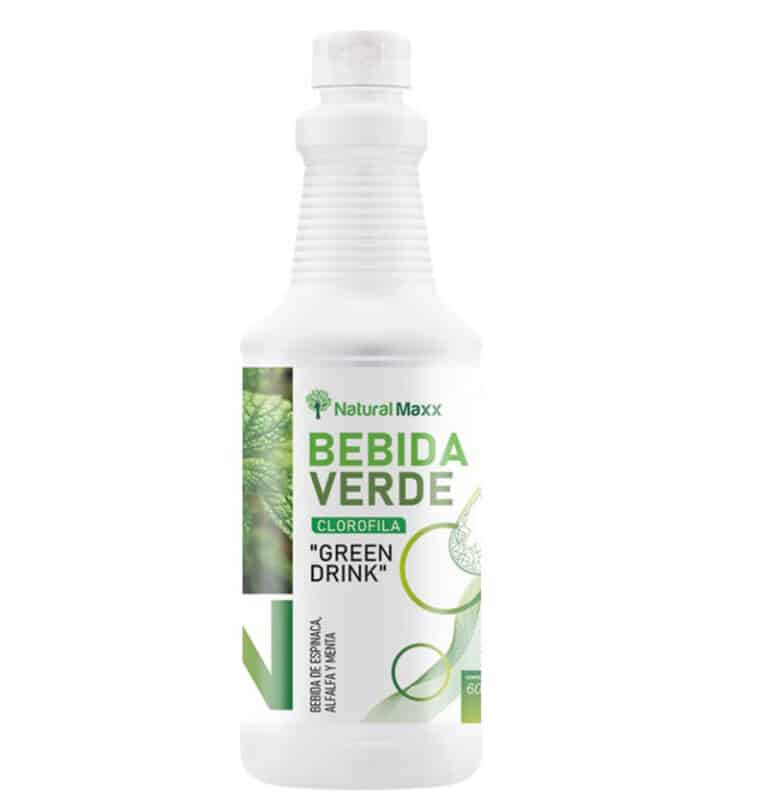 bebida verde clorofila