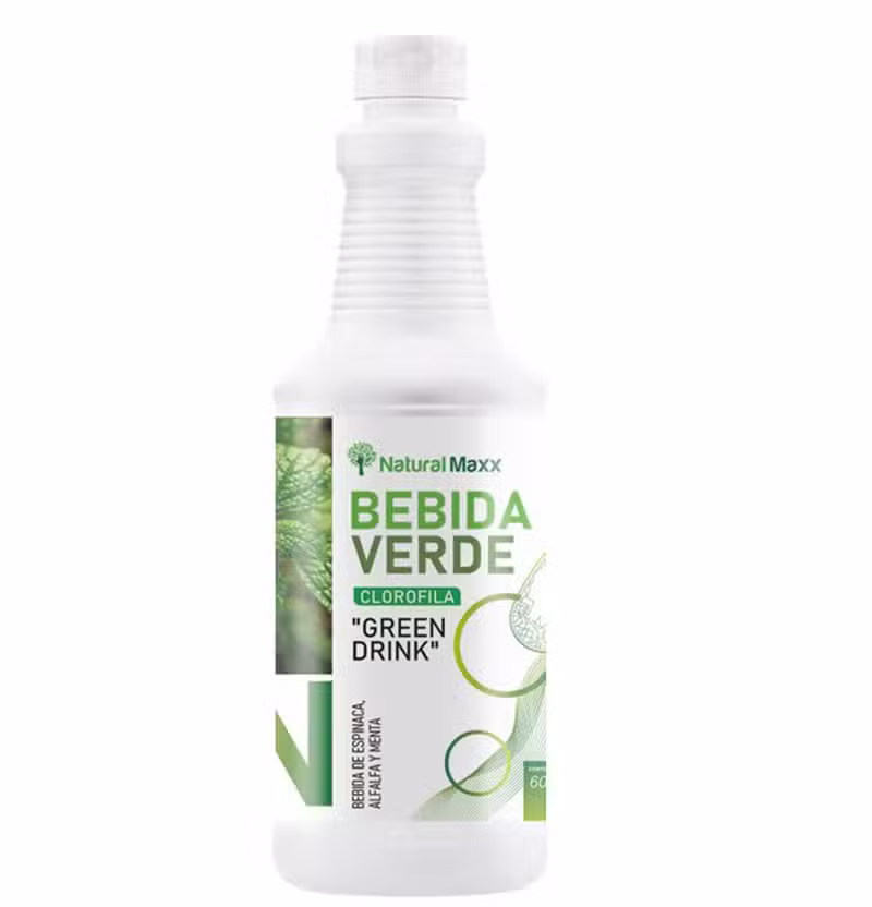 EXTRACTOS-BEBEIDA-VERDE-NATURALMAXX bebida verde clorofila